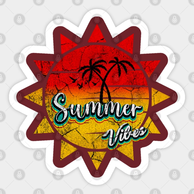 Summer Vibes Sticker by CreatenewARTees